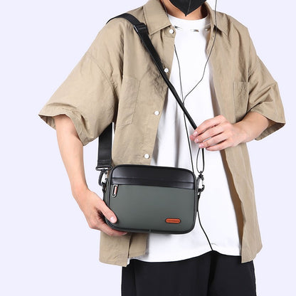 High Quality Soft PU Leather Male Small Shoulder Bag Fashion Men's Mini Handbag Casual Male Day Clutch Phone Bag