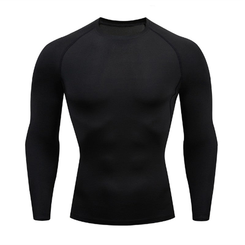 Men Compression Running T-shirt Fitness Tight Long Sleeve Sport Shirts Training Jogging Tops Gym Sportswear Dry Fit Rashgard