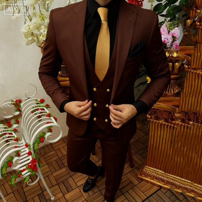 Smoking masculino de 3 peças, ternos brancos para o noivo, jaquetas de design, conjuntos de casamento novos em roupas e blazer