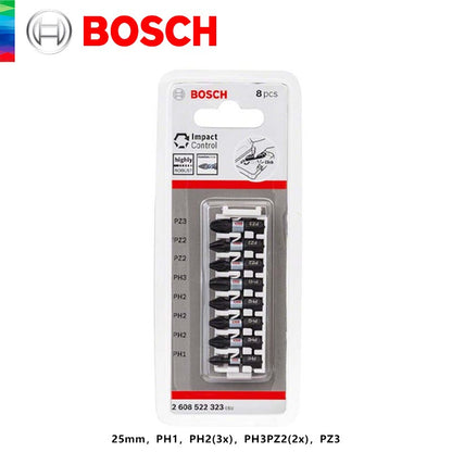 Bosch Original Forte Magnético Ponta Cruzada de Alta Dureza Parafusadeira Elétrica Bits Resistente a Impactos 65 110 150mm