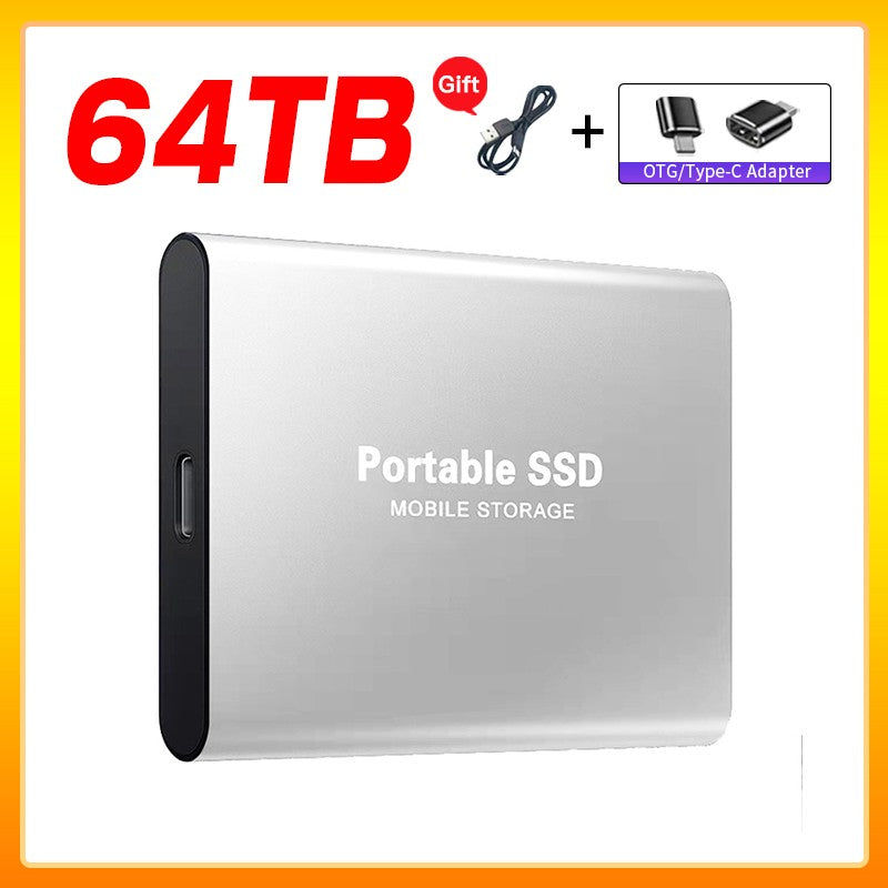 Unidade de Estado Sólido Externa de Alta Velocidade 1TB Disco Rígido Externo Portátil SSD 2TB Disco Rígido Externo SSD Para Laptop Mac