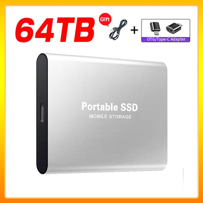 Unidade de Estado Sólido Externa de Alta Velocidade 1TB Disco Rígido Externo Portátil SSD 2TB Disco Rígido Externo SSD Para Laptop Mac