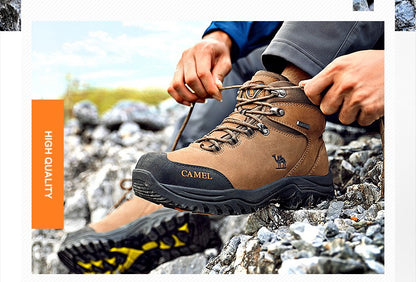 GOLDEN CAMEL Waterproof Hiking Shoes Men and Women Outdoor Anti-Slip Climbing Trekking Shoes for Men 2023 Leather Hiking Boots