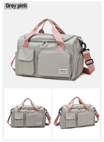 Womne's Travel Bags Handbags Gym Shoulder Bags Oxford Fitness Camping Trekking Bags Hiking Waterproof Outdoor Crossbody Bag