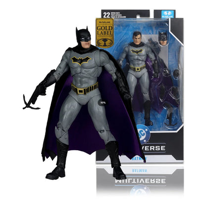McFarlane Toys Dark Flash/Batman (DC Rebirth)/Máscara Negra como Batman, Boneco Articulado de 18cm, Kit de Garagem Modelo DC Multiverse