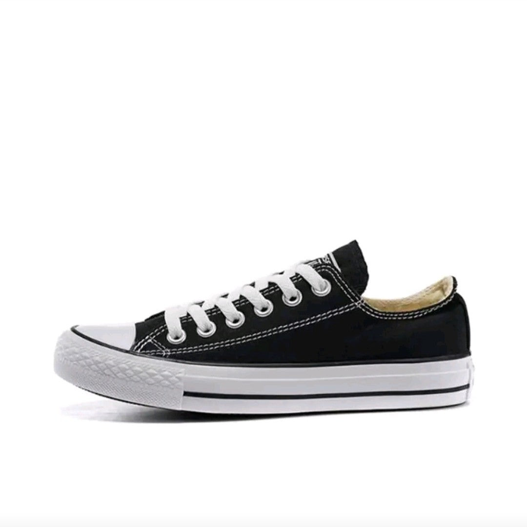 Converse All Star Men's and Women's Skateboarding Shoes, Anti-slip, Classic, Low Cut, Durable Sneakers, Black