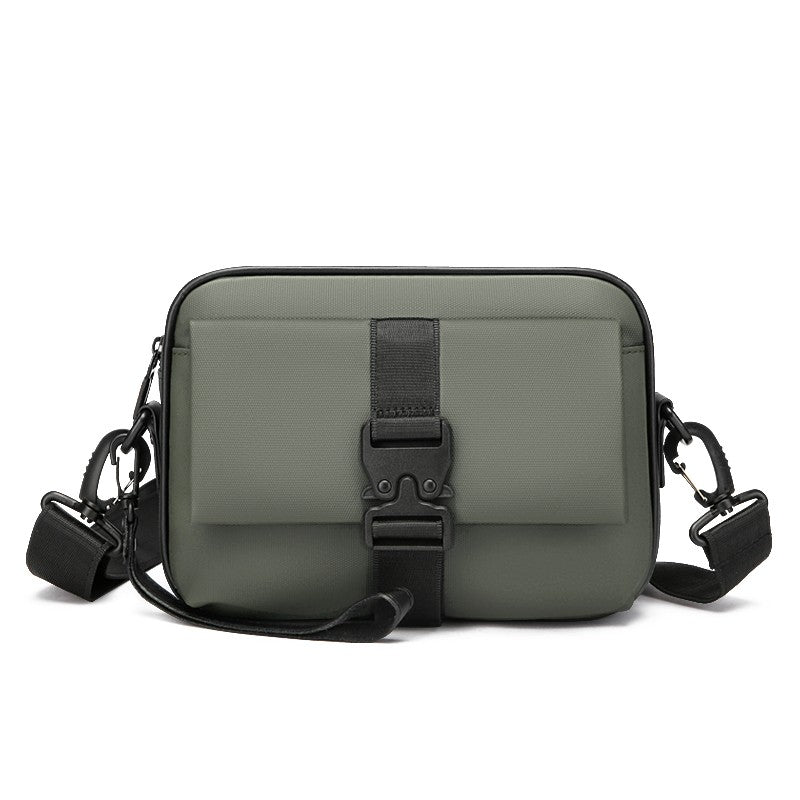 High Quality Soft PU Leather Men's Shoulder Bag Fashion Small Handbag Casual Male Day Clutch Bag