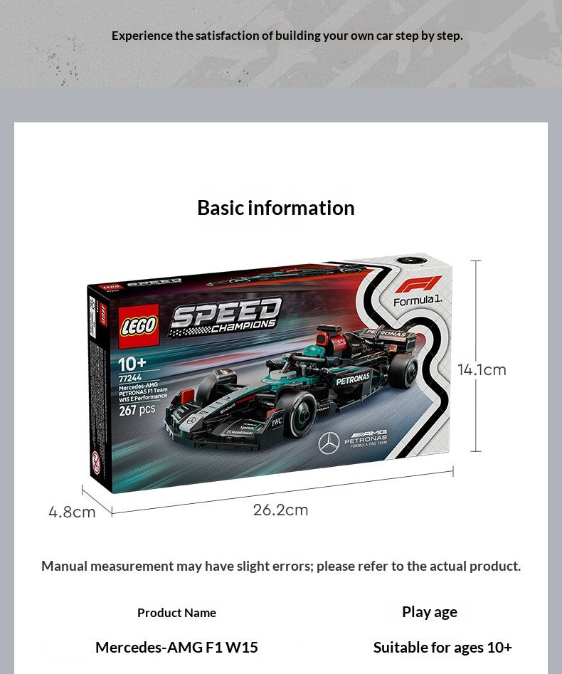 Lego Christmas Celebration 77244 Mercedes AMG F1 W15 Racing Children's Toys Christmas Gift