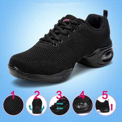 Jazz Dance Shoes For Women's Dance Sneakers Lightweight Breathable Woman Dancing Shoes
