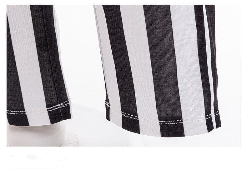 2025 New Halloween Cosplay Costume Black Society Master Stripe Cosplay Suit Set Performance Dress Classic Stripe Two Piece Set