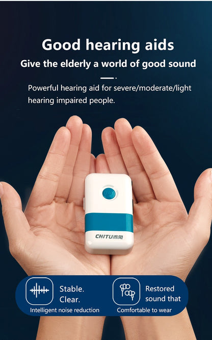 Pocket Rechargeable Hearing Aid DHP for Deafness Powerful Digital Sound amplifier Severe Loss Medical Elderly Hearing Devices