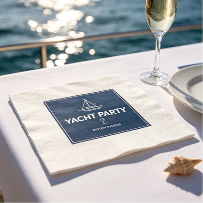 Hallowmas Custom Napkins Logo Personalized Photo Text Cocktail 3-Ply Paper Napkins for Wedding Bar Baby Shower Birthday Party