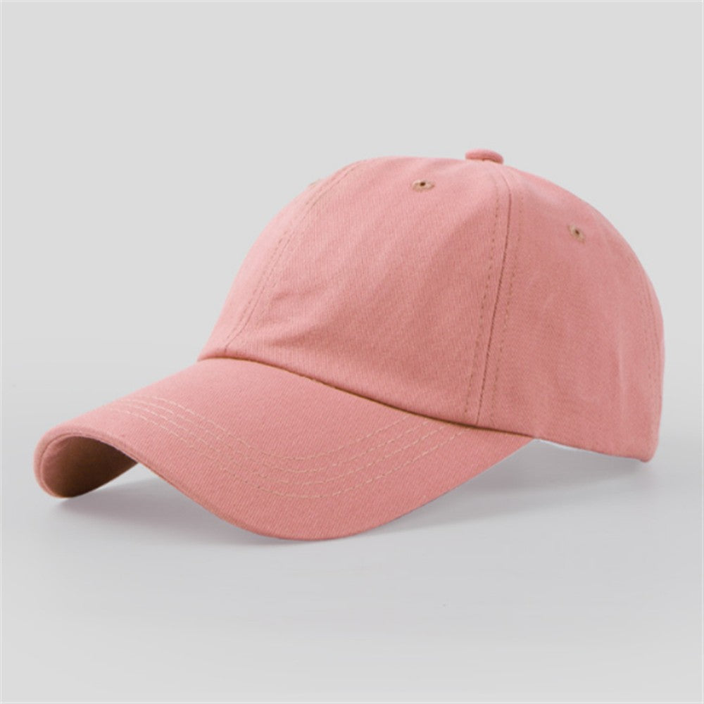 Casual Baseball Cap for Men Women Solid Color Cotton Hat Fashion Simple Black Pink White Wine Red Navy Blue