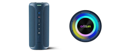 Ortizan X8 Pro, Caixa de Som Portátil Bluetooth à Prova D'Água, Luzes RGB, Qualidade de Som Premium