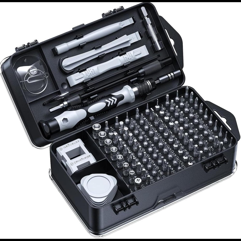 Conjunto de Chaves de Precisão 115 em 1, Kit de Ferramentas de Reparo Magnético Profissional para Celular, Computador, Relógio, Notebook, MacBook, Jogos