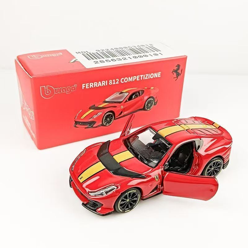 Bburago 1:64 Porsche 911 GT2 Lamborghini Ferrari SP3 812 1959 Cadillac Miniatura de Carro de Liga Fundida Brinquedo de Coleção Presentes