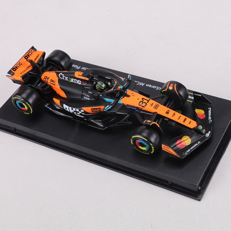 Burago 1:43 2025 McLaren MCL39 F1 Carro de Corrida Edição de Capa Dura Nº 4/Nº 81 Modelo de Carro em Liga