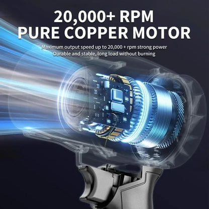 Soprador Turbo Elétrico a Jato sem Escovas Makita 30000RPM de Alta Potência, Ferramenta para Soprar Neve, Folhas e Poeira para Makita 18V