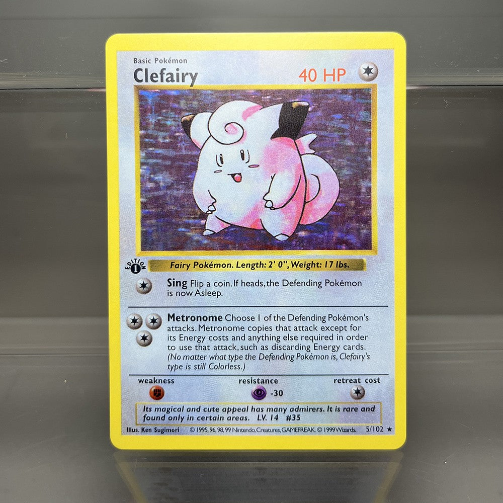 Cartas PKM 1ª Edição Charizard Blastoise Dragonite 1996 Base Set Cartas Holográficas Individuais Coleção de Cartas de Jogo Cartas Proxy PTCG