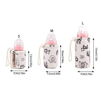 J15U Baby Bottle Bag for Pram Travel Outdoor Baby Feeding Bottle Holder Washable Bottle Thermal Milk Bottle Warmer