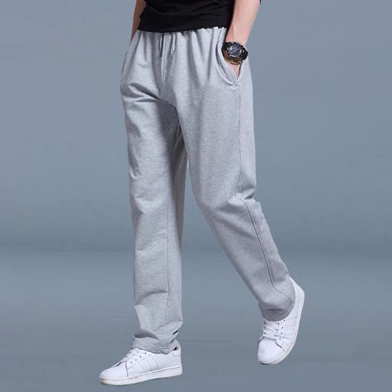 New Korean Straight tube Men Casual Sports Pants Running Workout Jogging Long Pants Gym Sport Trousers for Men Jogger Sweatpants