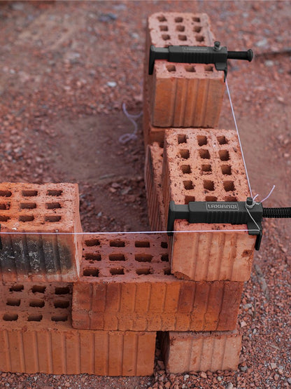 2 peças de forro de ferramenta de construção de alvenaria, construtor de parede, estrutura de arame, forro de tijolo, corredores de linha de tijolo, clipes de linha