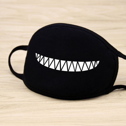 1PCS Unisex Black Cotton Mouth Mask Reusable Mask Dustproof Washable Face Mask Anime Masks For Cycling Camp Mascarillas