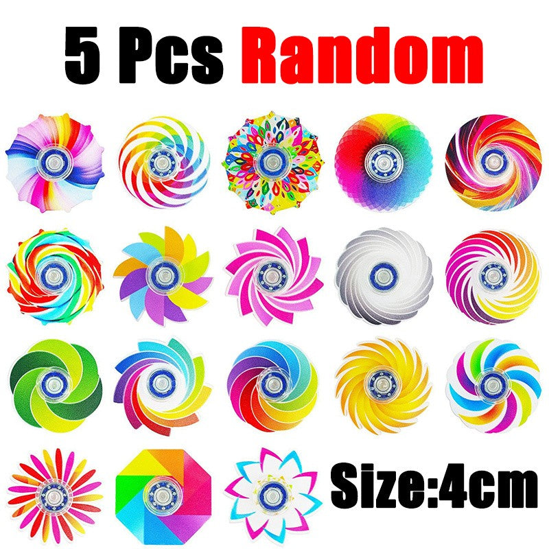 5-20Pcs Mini Ranbow Fidget Spinner Stress Relief Goodie Bag Filler Home Festival Game Birthday Gift Party Favor Classroom Prize