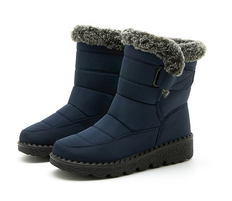 Boots Woman Fashion Winter Boots Women Winter Shoes Women's Snow Boots With Fur Super Warm Footwear Low Heels Middle Botas Mujer