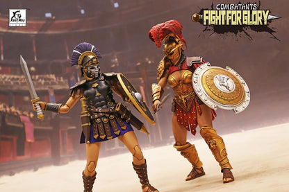 [Pré-Venda] XesRay Fight For Glory 1/12 Action Figure Combatants Wave 6 Cassia Berenice Medocus o Trácio Modelo de Anime Para Presente