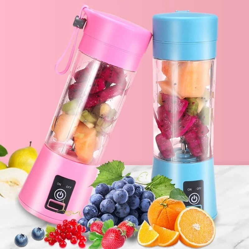 Portable Mini Juicer Handheld Electric Blender USB Rechargeable Multifunction Kitchen Appliance for Fruit Milkshake