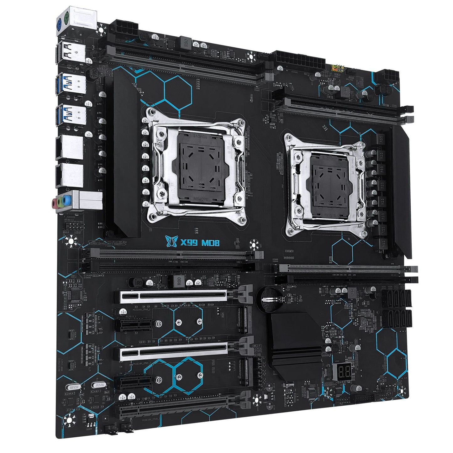 Conjunto Opcional de Placa Mãe Dual CPU MACHINIST X99 MD8 Intel Xeon E5 2680 V4 LGA2011-3 DDR4 32GB RAM Chipset C612 para Servidor/Computador