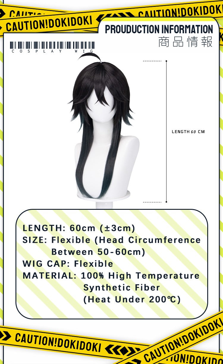 ?Ready for Ship?Idia Malleus Leona Vil Crowley Wig Game Cosplay DokiDoki Men 120cm Long Hair Fiber Idia Halloween  Free Wig Cap
