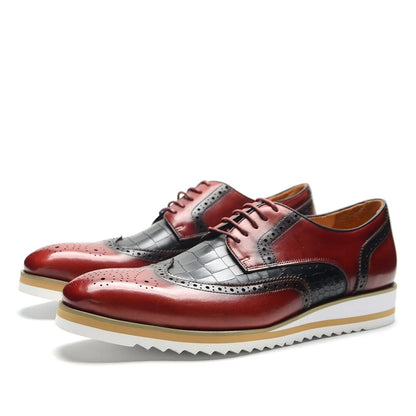 Handmade men shoes luxury brand high quality Genuine Leather dress shoes Man Fashion Formal Office Oxford Male Footwear Social