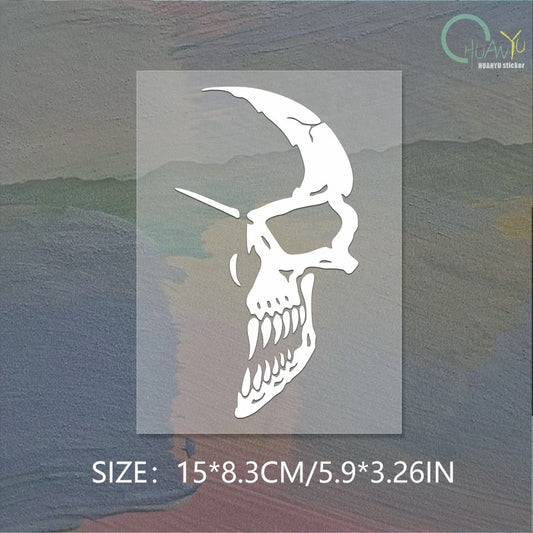 Harley 883 Motorcycle Decal Personalized Sticker Devil Trend Marvel Punisher Fuel Tank Motorcycle Reflective Sticker