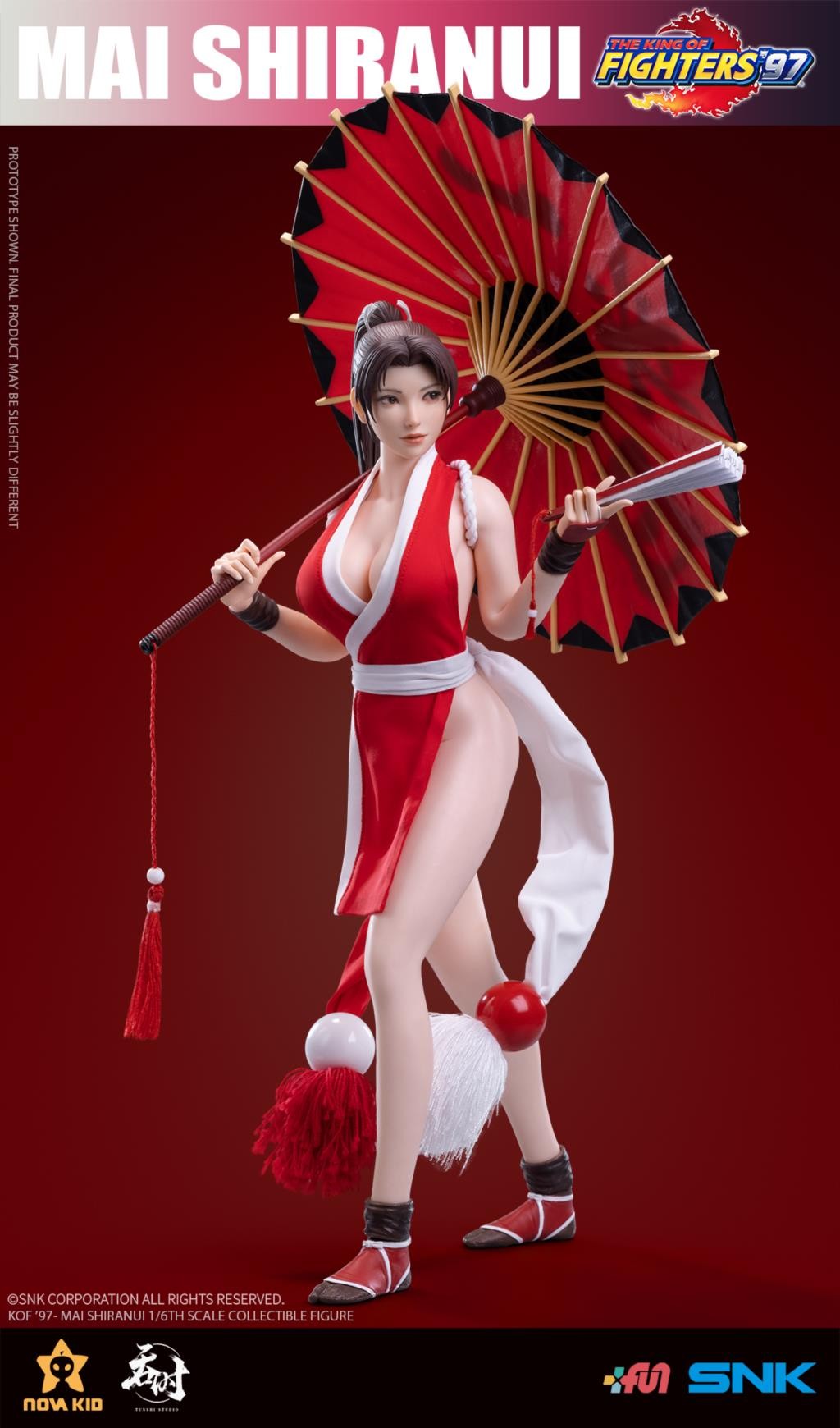 [EM ESTOQUE] Autorização SNK Rei dos Lutadores 97 Mai Shiranui TS-XZZ-002 Boneco de Ação de Brinquedo Com Caixa