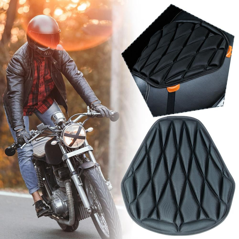 Almofada de Assento de Moto Proteção Solar Isolamento Térmico Respirável EVA Impermeável Amortecimento Capa de Almofada de Assento Universal