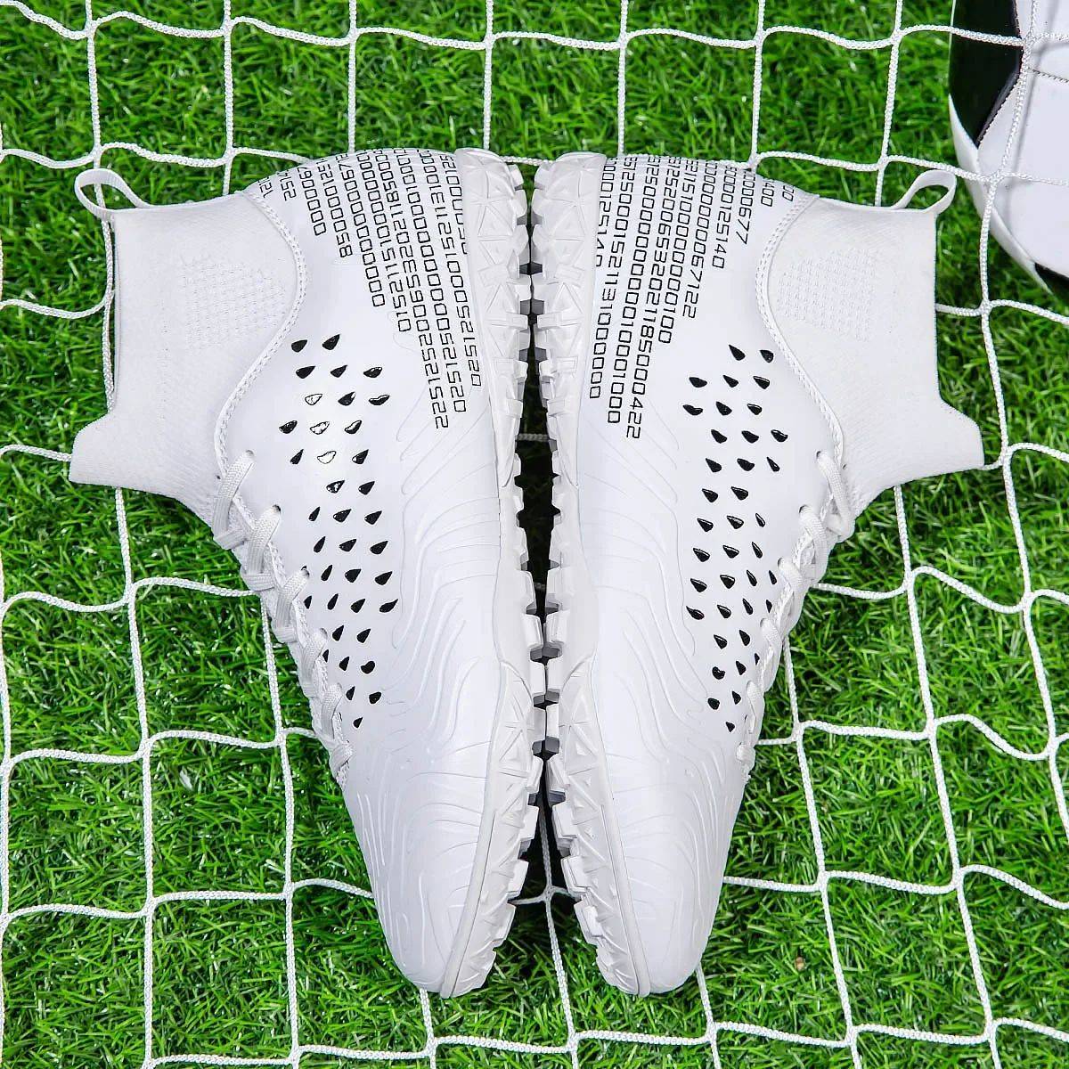 High-top Society Soccer Shoes Football Boots Men Ultra-light Kids Boy Turf Futsal Cleats Children's  Sports Training Footwear