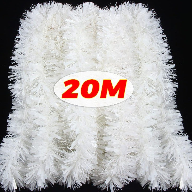 2/20M Christmas Tinsel Garland DIY Xmas Tree Hanging Ornaments Ribbon Wreath Christmas Ornaments Garland DIY Party Decoration