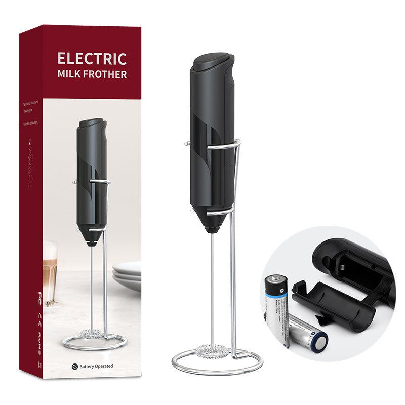 Portable Mini Electric Milk Frother Foamer Coffee Foam Egg Beater Cappuccino Stirrer Food Blender Kitchen with Stand Whisk Tools