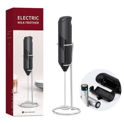 Portable Mini Electric Milk Frother Foamer Coffee Foam Egg Beater Cappuccino Stirrer Food Blender Kitchen with Stand Whisk Tools