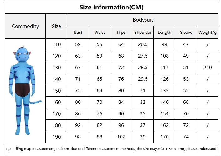 2026 Halloween Cosplay Avatar Costume Fire and Ashes Avatar3 Cosplay Hero One Piece Tight Fitting Clothing Na'vii Jumpsuit