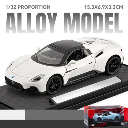1:32 Maserati MC20 Supercar Alloy Diecast Model Car Boy’s High Simulation Miniature Holiday Present & Home Trendy Ornament Toys