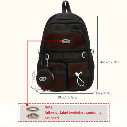 Simple Large Capacity Sports Travel Backpack Junior High School Leisure Backpack Tutorial Bag