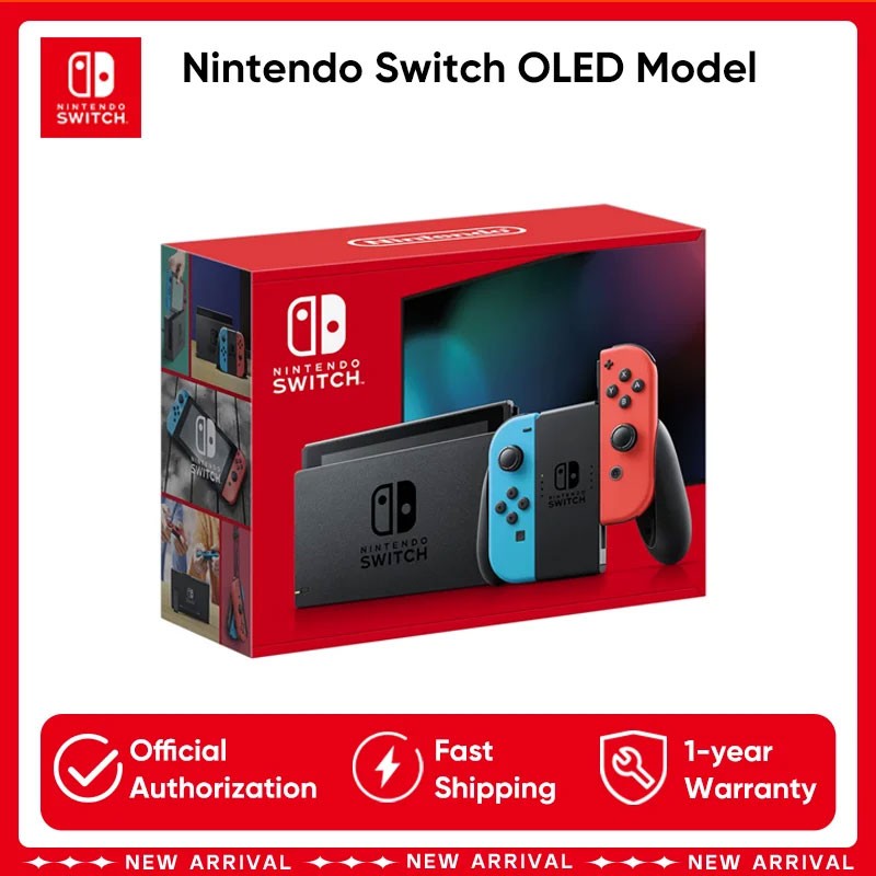 Original Nintendo Switch OLED Model White set Vivid 7” OLED screen 64 GB internal storage Wide adjustable stand