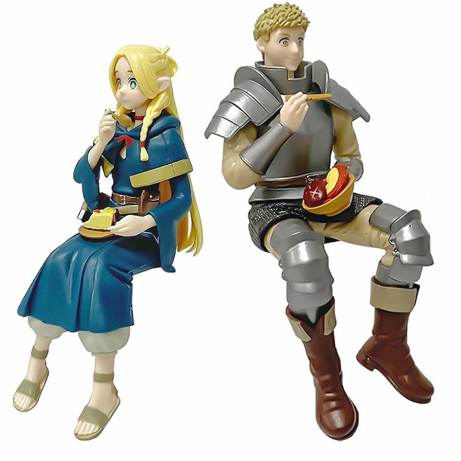 Delicious In The Dungeon Marcille Donato Estátua de Anime Girl Dungeon Food Leo Stouten Action Figure Modelo Boneca Sentada Brinquedo de Presente