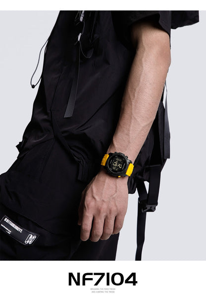 NAVIFORCE Brand Original Men Fashion Watch Water Resistant Personality Wristwatches Luxury Silicone Strap Electronic Clock 2024