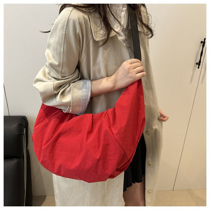 Large Capacity Simple Shoulder Bags Comfortable and Versatile Texture Crossbody Bags for Women Men Fashion Casual Storage Bags