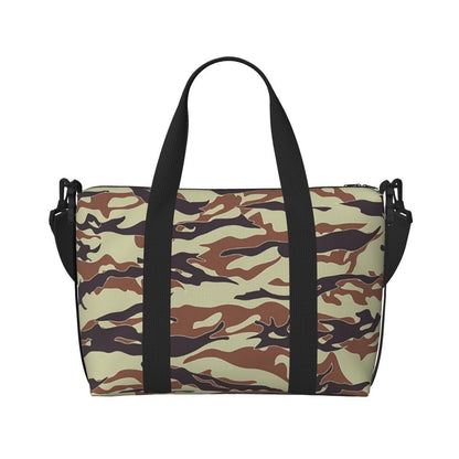 Tiger Stripe Camouflage Military Camo Beach Travel Bag Large Capacity Tote Bags for Gym Yoga Women Shopping Duffle Shoulder Bag