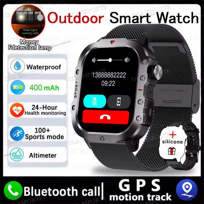 2025 New SmartWatch Men For Women Militray Outdoor GPS Track Sport Watches Heart Rate Sleep Waterproof Smart Watch IOS Android